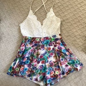 Floral Dressy Romper